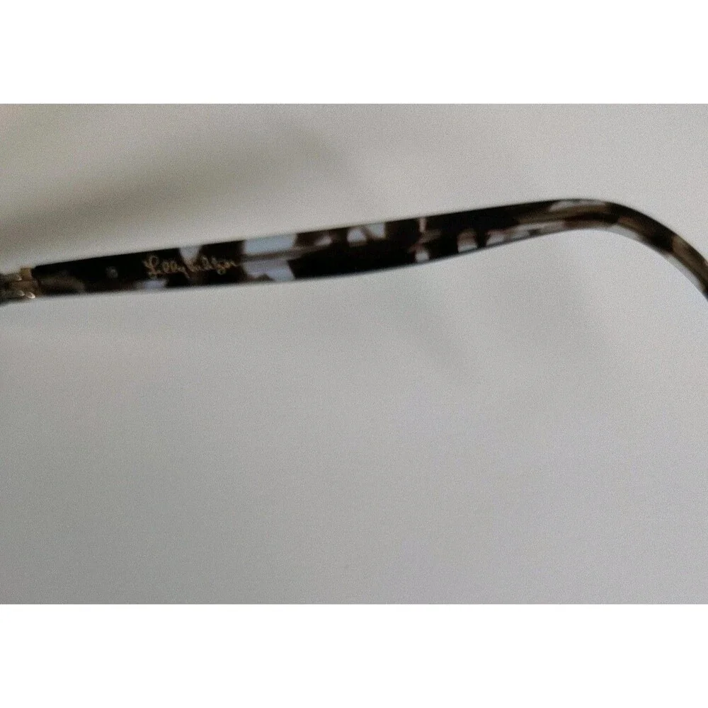 Lilly Pulitzer Aubra Sky Tortoise Eyeglass Frames 53-18-140 w Case